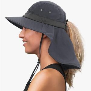 NWT Dark Gray Sun Protection Hat